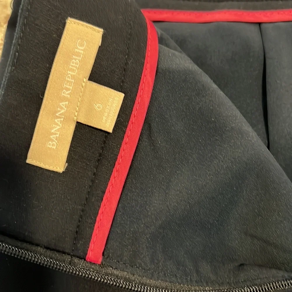 NWOT Banana Republic Navy Knee Length Basic Business Pencil Skirt SZ 6 - Picture 3 of 5